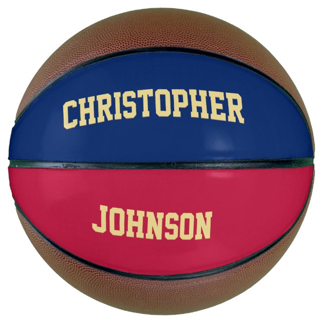 Ballon De Basket Nom du joueur de l'école du club d'équipe monograp (Devant)