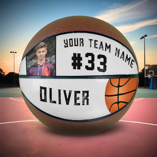 Ballon De Basket Nom et numéro de joueur personnalisés Nom de l'équ