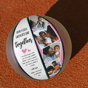 Ballon De Basket Notre 1ère Fête des pères Ensemble ! Collage de ph