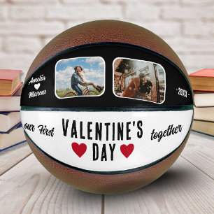 Ballon De Basket Notre première Saint Valentin Ensemble 2 Photos