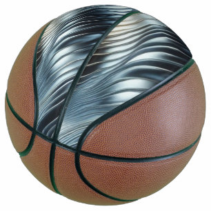 Ballon De Basket Ondulations métalliques de lumière 
