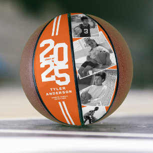 Ballon De Basket Orange 2025 Graduation Senior 4 Photo