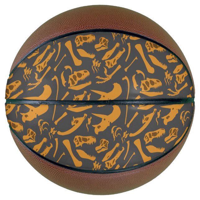 Ballon De Basket Os Dinosaures (Gris) (Devant)