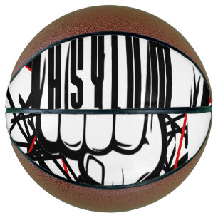 Ballon De Basket Panier de Basketball Mini Asylum Graffiti Poing De