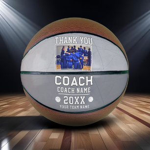 Ballon De Basket Panneau moderne Merci Coach Photo d'équipe Basketb