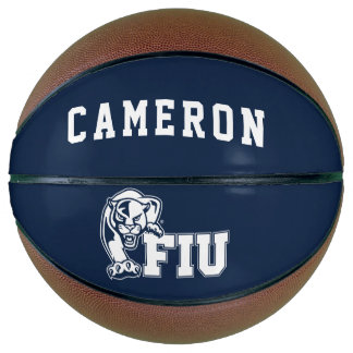 Ballon De Basket Panthers de la FIU - Logo blanc
