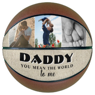 Ballon De Basket Papa tu veux dire Journée mondiale du père rustiqu