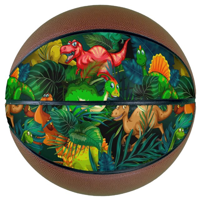 Ballon De Basket Parc des dinosaures (Devant)