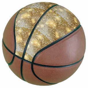 Ballon De Basket Parties scintillant à bille disco brillant doré