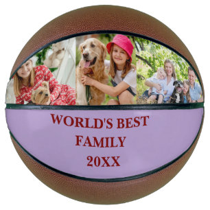 Ballon De Basket Photo de famille personnalisé Meilleure famille du