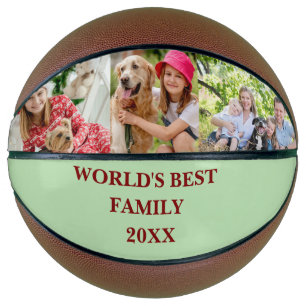Ballon De Basket Photo de famille personnalisée Meilleure famille d