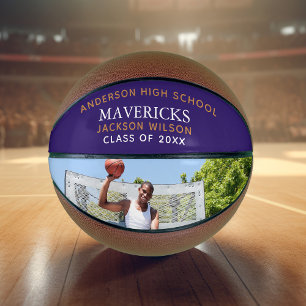 Ballon De Basket Purple High School Joueur supérieur photo personna
