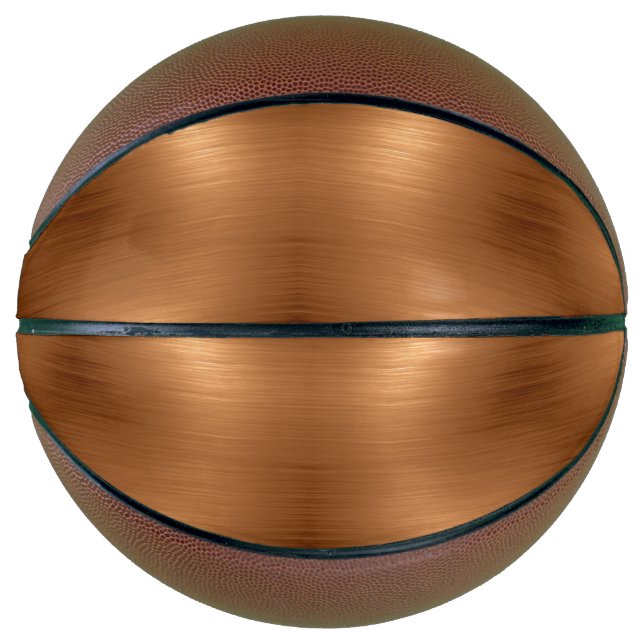 Ballon De Basket Revêtement de cuivre brossé (Devant)