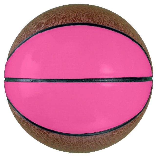 Ballon De Basket Rose brillant (couleur solide) (Devant)