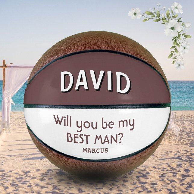 Ballon De Basket Serez-vous mon meilleur nom personnalisé (Créateur téléchargé)