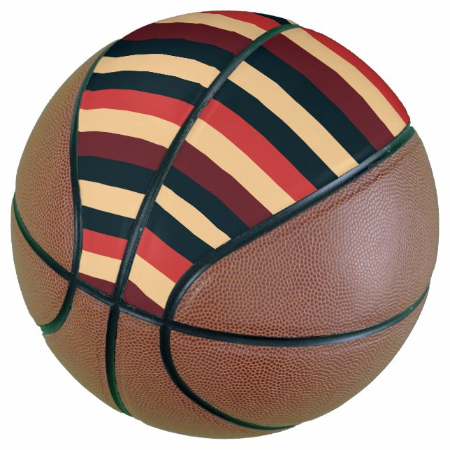 Ballon De Basket Seventies Stripes (Incliné)