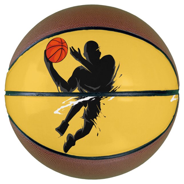 Ballon De Basket Silhouette Joueur Basket (Silhouette Basketball Player!)