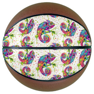 Ballon De Basket Style d'aquarelle des teintures Chameleon