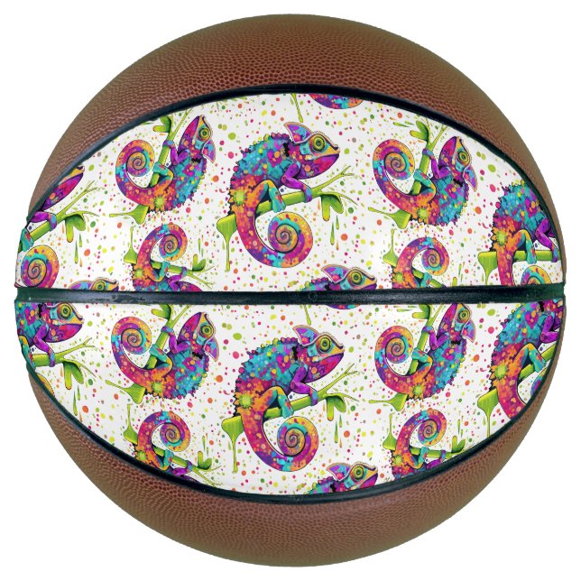 Ballon De Basket Style d'aquarelle des teintures Chameleon (Devant)