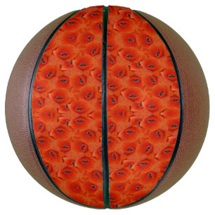 Ballon De Basket Symphonie du pavot rouge