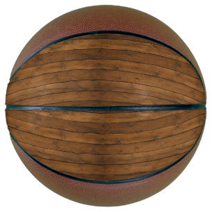 Ballon De Basket Texture en bois