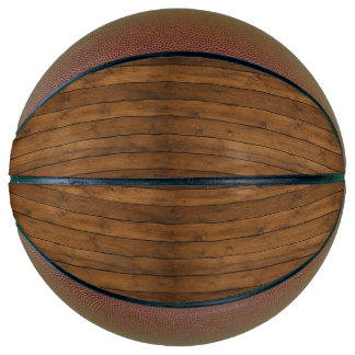 Ballon De Basket Texture en bois