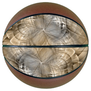 Ballon De Basket Tons Terre Abstrait Art fractal moderne Texture