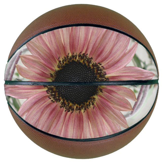 Ballon De Basket Tournesol rose pâle (Devant)