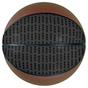 Ballon De Basket Triangles à pendage noir moderne et élégant sur fu