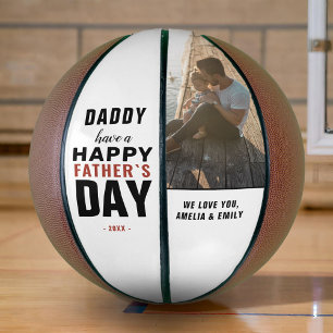 Ballon De Basket Typographie Moderne Papa Bonne Fête des Pères Phot