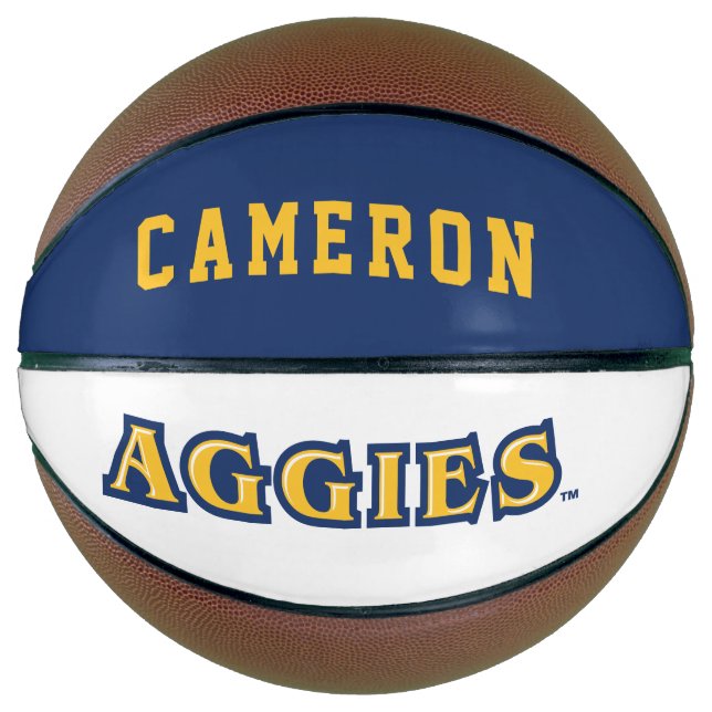 Ballon De Basket Université d'État NCA&T | Mot-symbole Aggies (Devant)