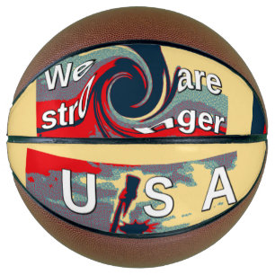 Ballon De Basket USA Nous sommes plus forts ensemble dans les jeux