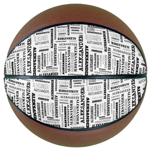 Ballon De Basket Votre (Long) nom est partout (Devant)