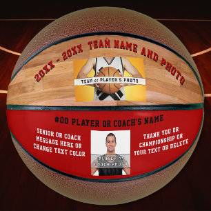 Ballon De Basket Votre texte, deux photos et boule de basket-ball