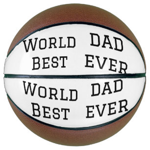 Ballon De Basket World best dad ever fat ajouter nom texte sport te