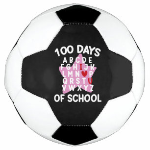 Ballon De Foot 100 jours d'école Alphabet 100ème jour Enseignant 
