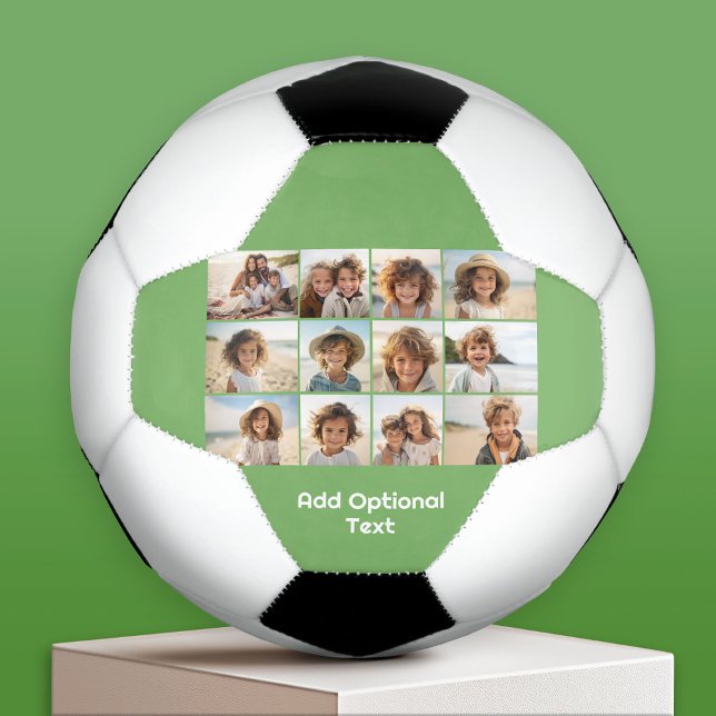 Ballon De Foot 12 Collage de grille photo - Sage Green - Type de  (Custom Soccer Ball)