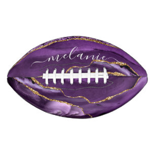 Ballon De Foot Agate Violet Parties scintillant Or Géode Votre No