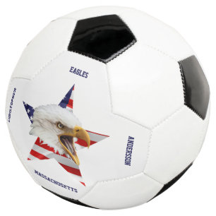 Ballon De Foot Aigle À Balles, Drapeau Américain, Étoile