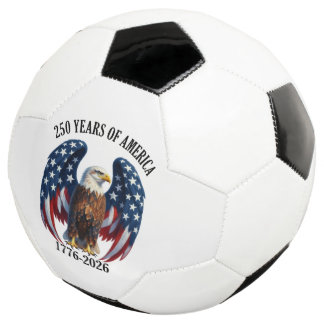 Ballon De Foot Aigle Américain Patriotique 250 Ans 1776-2026
