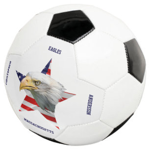 Ballon De Foot Aigle chauve vigilant, Le Drapeau Américain, Étoil