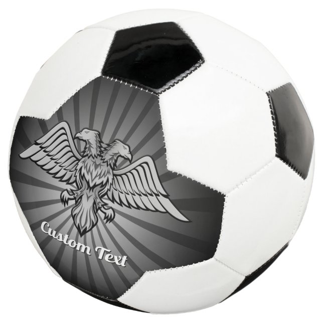 Ballon De Foot Aigle gris avec deux têtes balle de football (3/4)