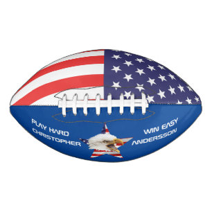 Ballon De Foot Aigle Rampant, Drapeau Américain, Patriotique