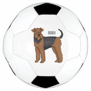Ballon De Foot Airedale terrier dog cartoon