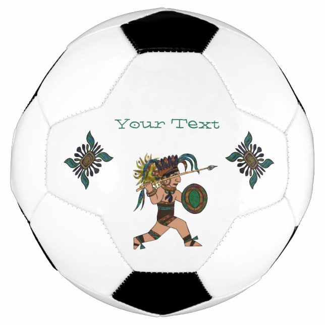 Ballon De Foot Ancien guerrier Amérindien (Devant)