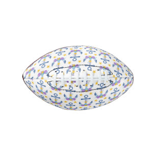 Ballon De Foot Ancre Bleue Coquillages pourpres Aiguille jaune