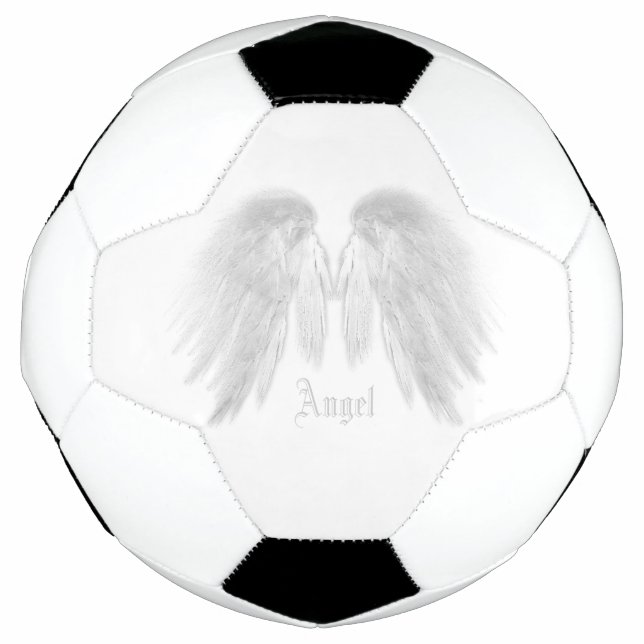 Ballon De Foot ANGEL WINGS White Nom personnalisé (Devant)