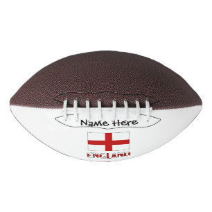 Ballon De Foot Angleterre Anglais Drapeau Noir Personnalisation