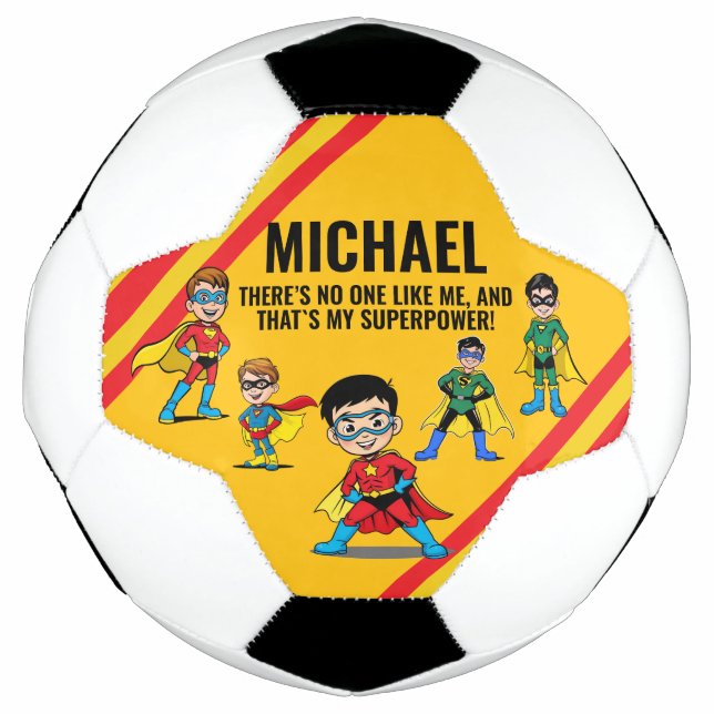 BALLON DE FOOT ANTI-STRESS KIDS HERO SUPERHERO POWER TEAM (Devant)