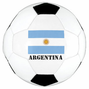 Ballon De Foot Argentine Drapeau Football Football Argentine Bleu